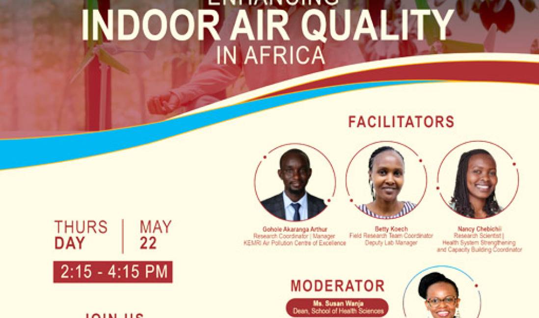 Research and Innovation Directorate Set to Host a Webinar on Enhancing Indoor Air Quality in Africa