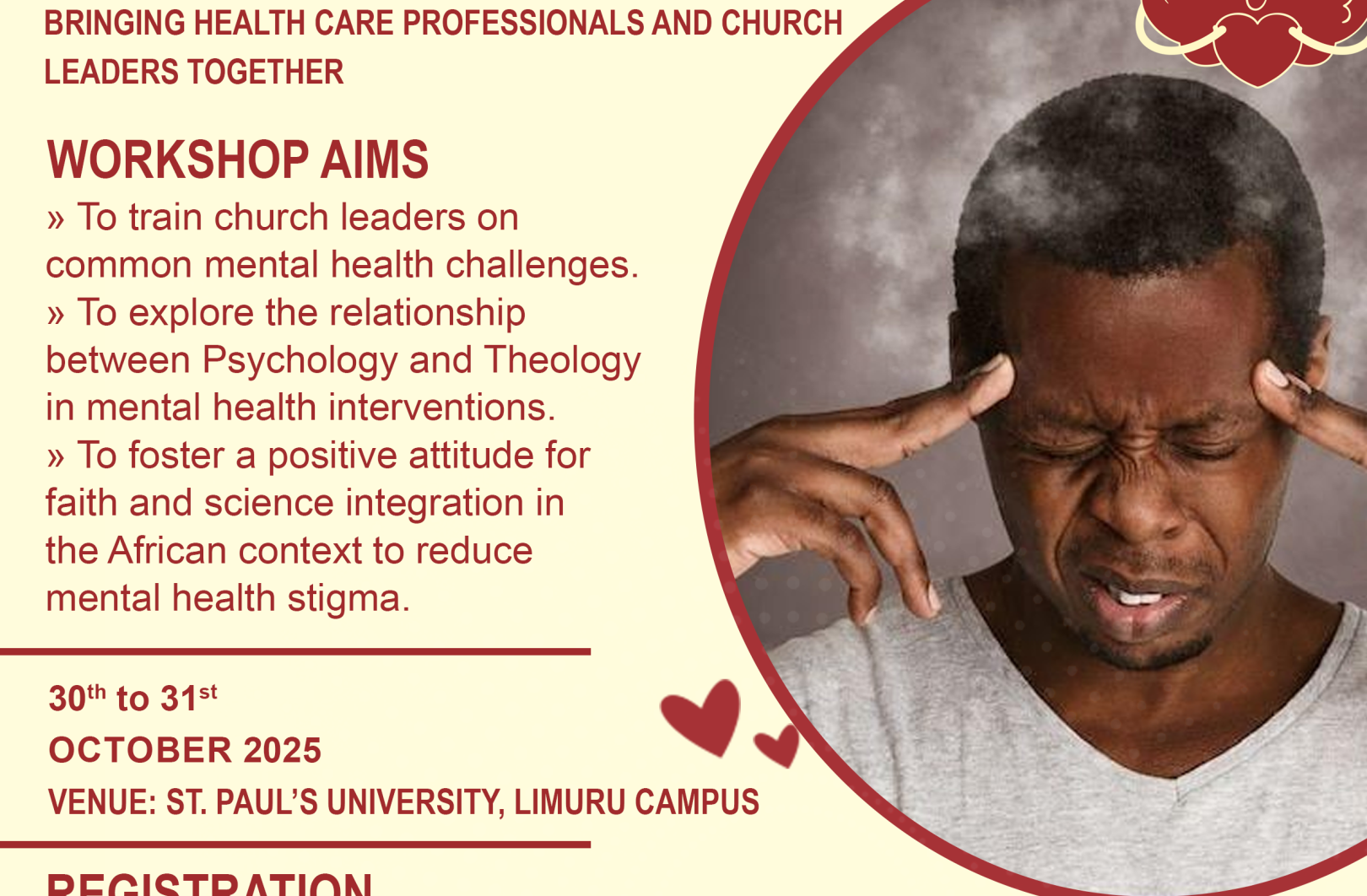 MENTAL HEALTH WORKSHOP - 30th to 31st Oct 2025