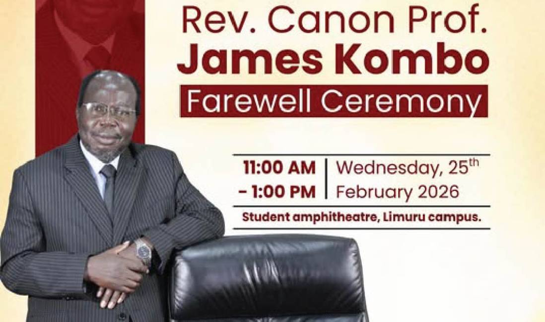 Honoring a Legacy of Excellence: Farewell Ceremony for Rev. Canon Prof. James Kombo