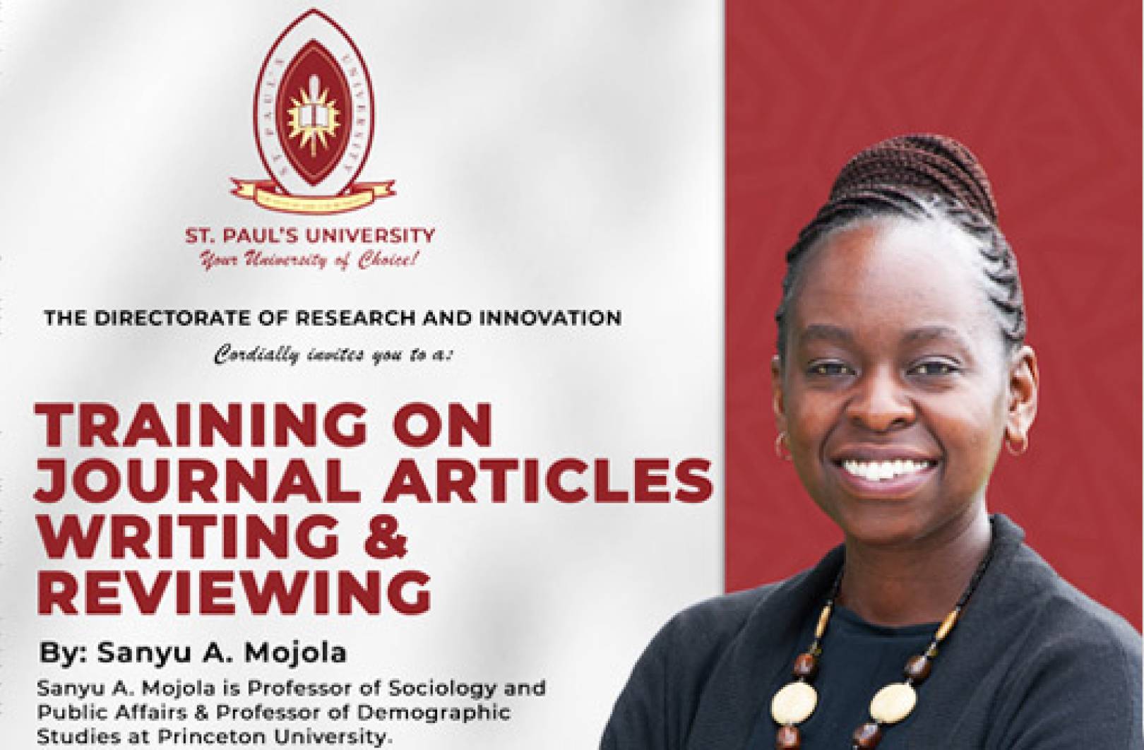 The Directorate of Research and Innovation Set to Host Training on Journal Article Writing and Reviewing