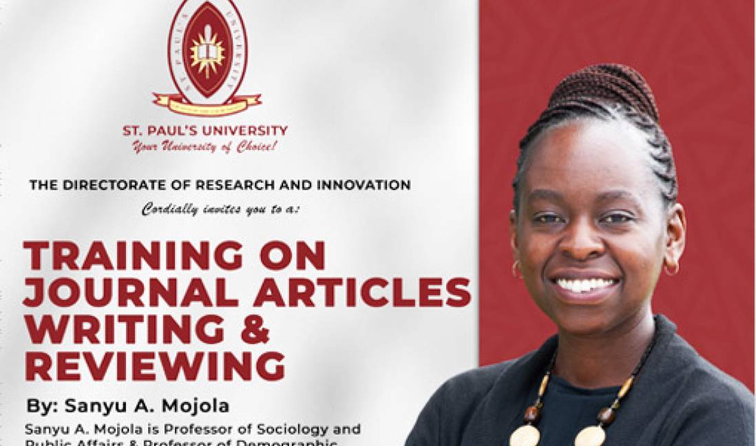 The Directorate of Research and Innovation Set to Host Training on Journal Article Writing and Reviewing